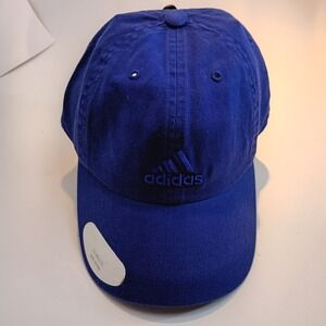 Adidas WMS Saturday Cap Active Blue Cotton Climalite Adjustable Hat 5147133 OSFA